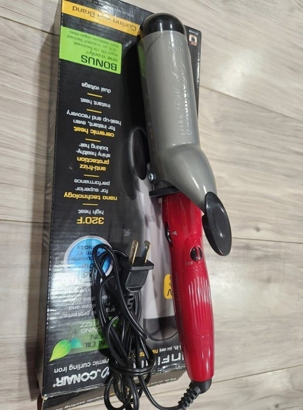 ❤️NIB❤️ CONAIR INFINITI PRO NANO TOURMALINE CERAMIC CURLING IRON 1 3/4"